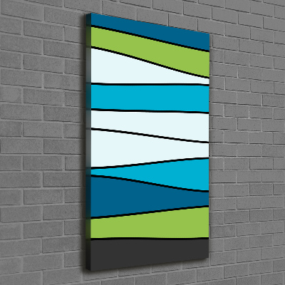Verticaal schilderij op canvas Kleurrijke strepen