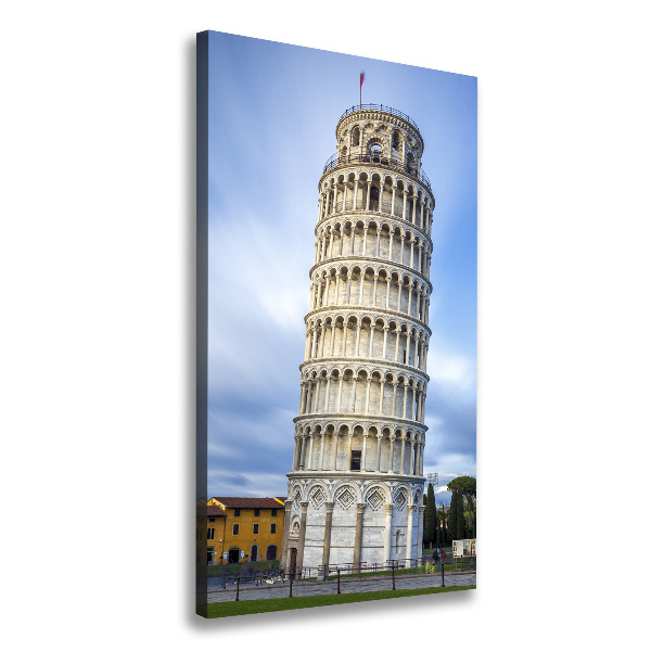 Verticale canvasfoto Scheve Toren van Pisa
