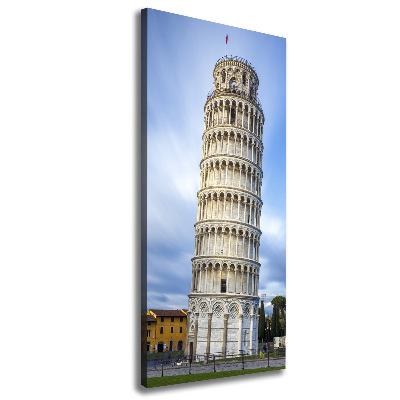 Verticale canvasfoto Scheve Toren van Pisa