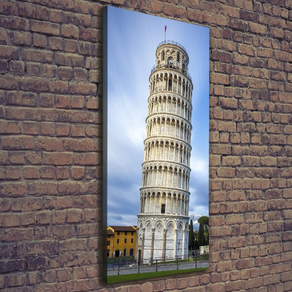 Verticale canvasfoto Scheve Toren van Pisa