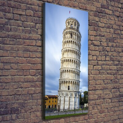 Verticale canvasfoto Scheve Toren van Pisa