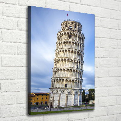 Verticale canvasfoto Scheve Toren van Pisa