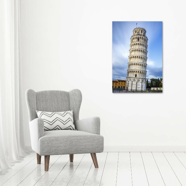Verticale canvasfoto Scheve Toren van Pisa