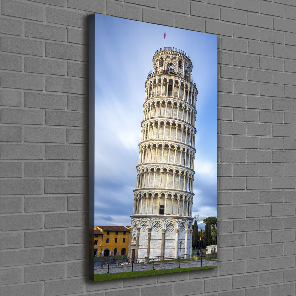 Verticale canvasfoto Scheve Toren van Pisa