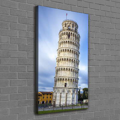 Verticale canvasfoto Scheve Toren van Pisa