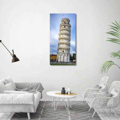 Verticale canvasfoto Scheve Toren van Pisa