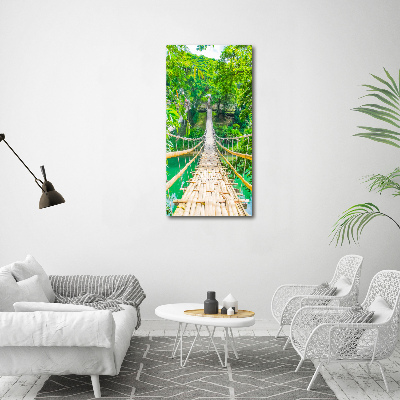 Verticaal schilderij op canvas Hangbrug
