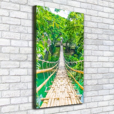 Verticaal schilderij op canvas Hangbrug