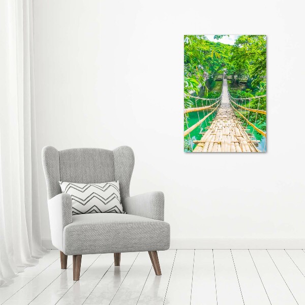 Verticaal schilderij op canvas Hangbrug