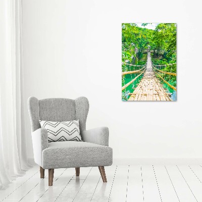 Verticaal schilderij op canvas Hangbrug