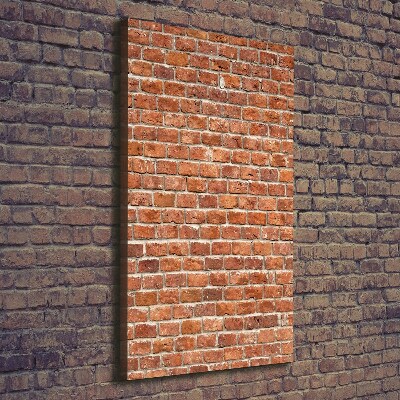 Verticale canvasfoto Bakstenen muur