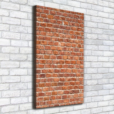 Verticale canvasfoto Bakstenen muur
