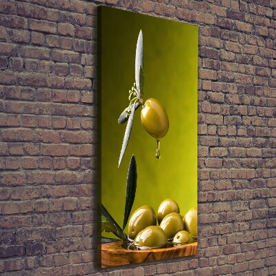 Verticale foto op canvas Olijfolie