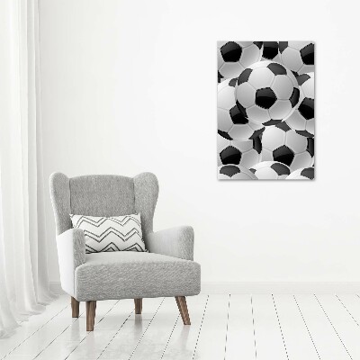 Verticaal schilderij op canvas Voetbal
