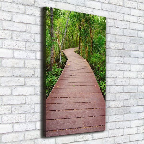 Verticale canvasfoto Junglepad