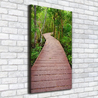 Verticale canvasfoto Junglepad