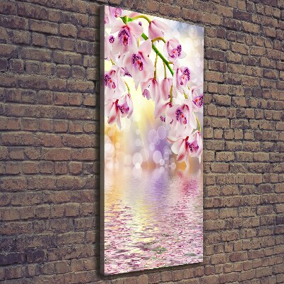 Verticale foto op canvas Orchidee