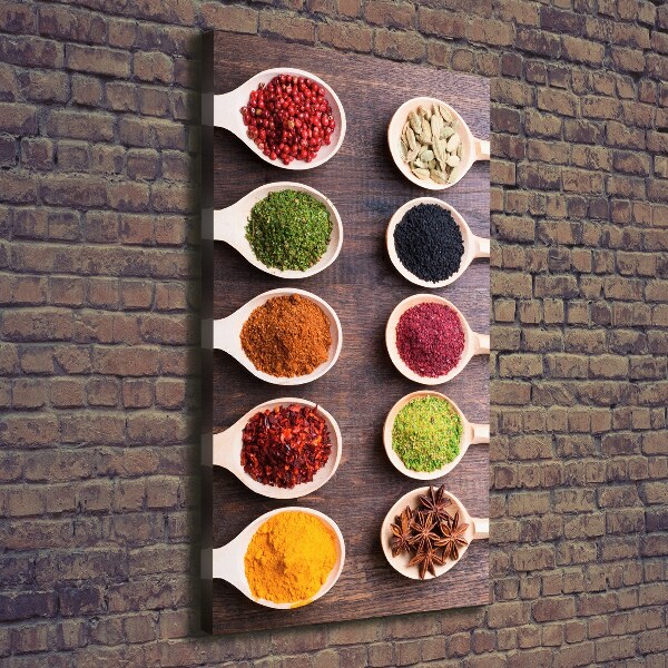 Verticaal canvasschilderij Specerijen