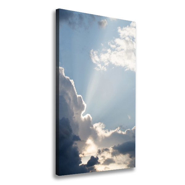 Verticale foto op canvas Wolken aan de hemel