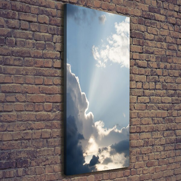 Verticale foto op canvas Wolken aan de hemel