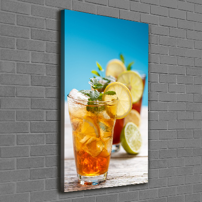 Verticale canvasfoto Ijsthee