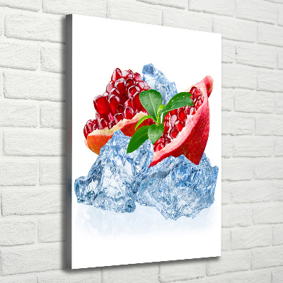 Verticaal canvasschilderij Granaat