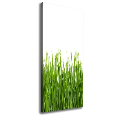 Verticale foto op canvas Groen gras