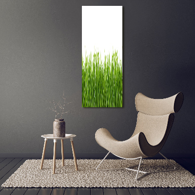 Verticale foto op canvas Groen gras