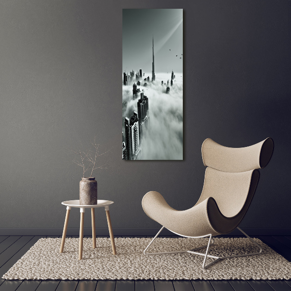 Verticale canvasfoto Wolkenkrabbers