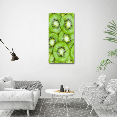 Verticaal canvasschilderij Kiwi