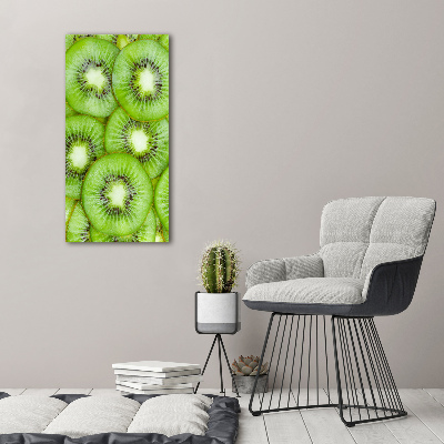 Verticaal canvasschilderij Kiwi