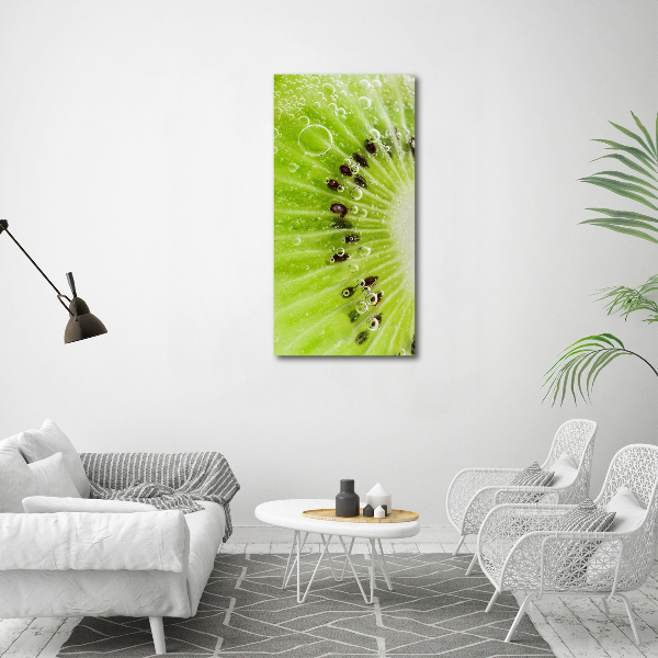 Verticaal schilderij op canvas Kiwi