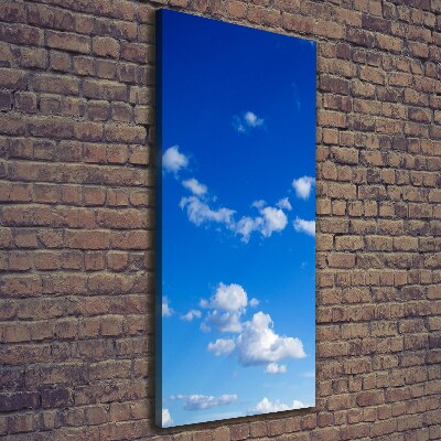 Verticaal canvasschilderij Wolken aan de hemel