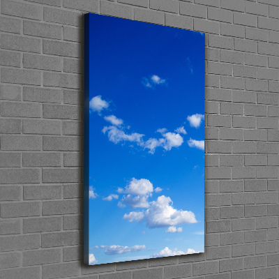 Verticaal canvasschilderij Wolken aan de hemel