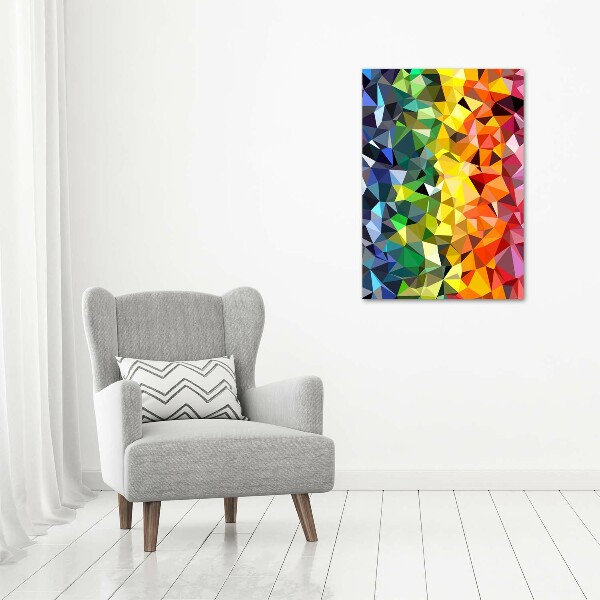 Verticale canvasfoto Geometrische achtergrond