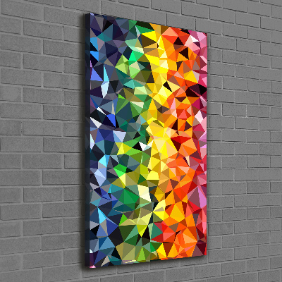 Verticale canvasfoto Geometrische achtergrond