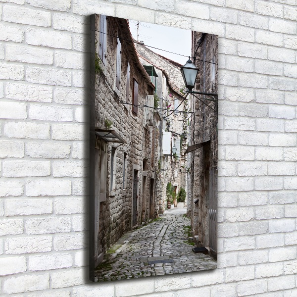 Verticale foto op canvas Kroatiëstraat