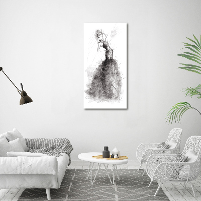 Verticaal schilderij op canvas Mode-illustratie