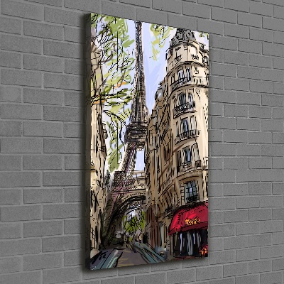 Verticale foto op canvas Eiffeltoren Parijs