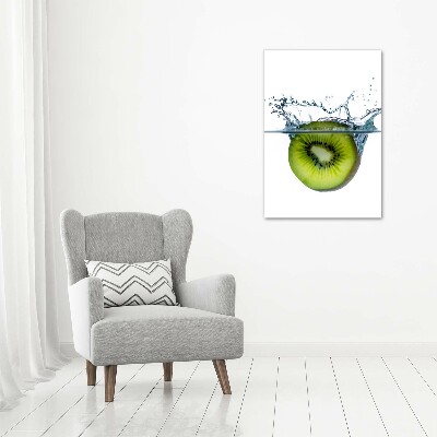 Verticaal canvasschilderij Fruit onder water