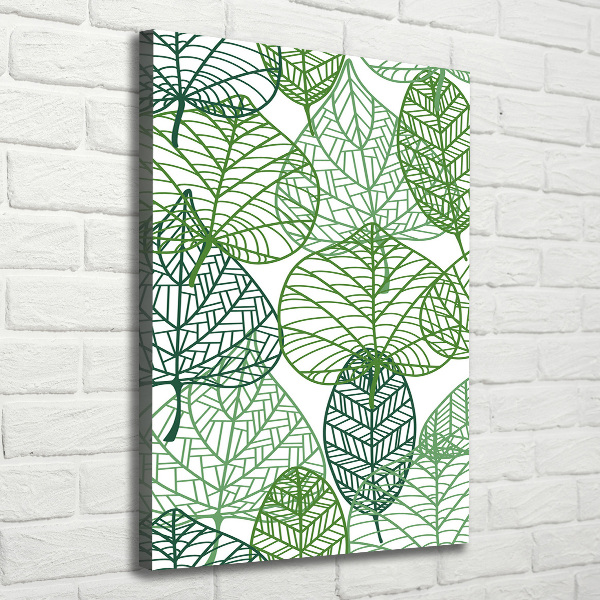 Verticale foto op canvas Bladeren