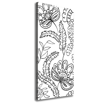Verticaal canvasschilderij Zentangle-achtergrond