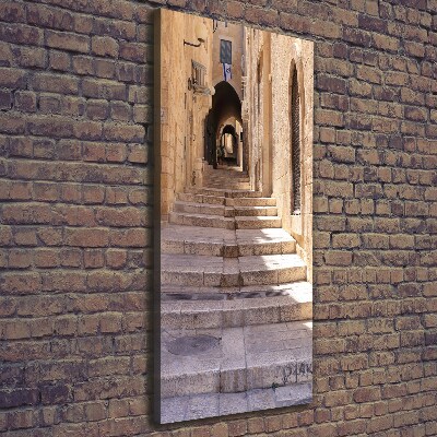Verticale foto op canvas Jeruzalem Israël