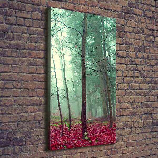 Verticale canvasfoto Bos in de herfst