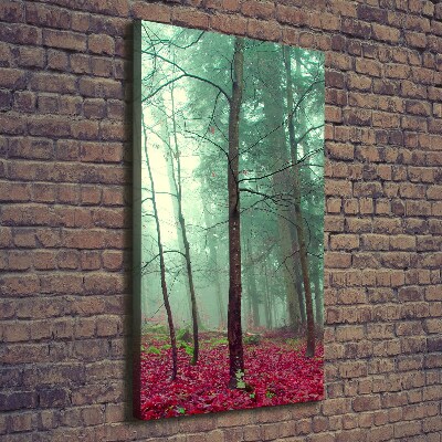 Verticale canvasfoto Bos in de herfst