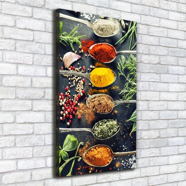 Verticale canvasfoto Specerijen