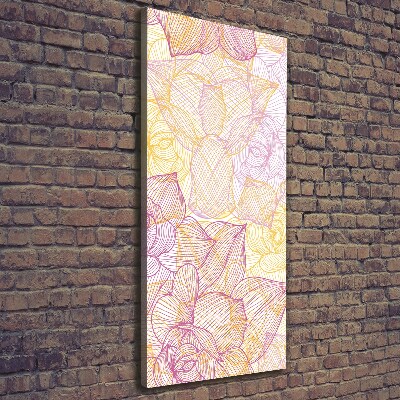 Verticale foto op canvas Bloemen