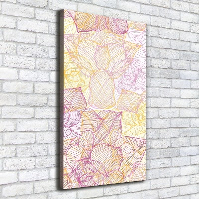 Verticale foto op canvas Bloemen
