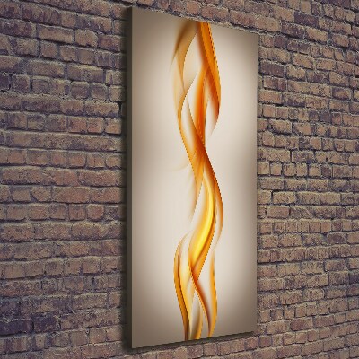 Verticaal canvasschilderij Abstracte golven