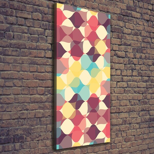 Verticaal schilderij op canvas Geometrische achtergrond